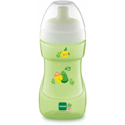 Mam Sports Cup steklenička za otroke 12m+ Green 330 ml