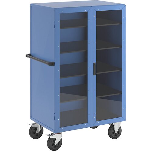eurokraft pro Pomična omara, DxŠxV 1050 x 740 x 1785 mm, krilna vrata iz Makrolona®, nosilnost 500 kg Cene