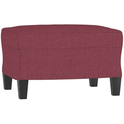  Fotelja s tabureom crvena boja vina 60 cm od tkanine Slike