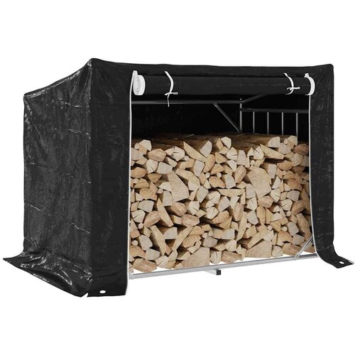 VidaXL stojalo za drva z dežnim pokrovom 150,5x100,5x110,5 cm Slike