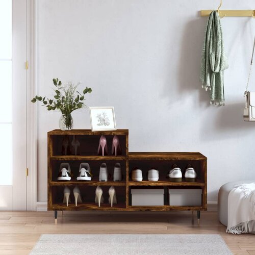 VidaXL Ormarić za cipele boja hrasta 102x36x60 cm konstruirano drvo Slike