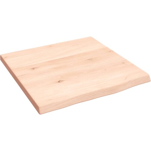 VidaXL Stenska polica 40x40x2 cm neobdelana trdna hrastovina, (20810722) Slike