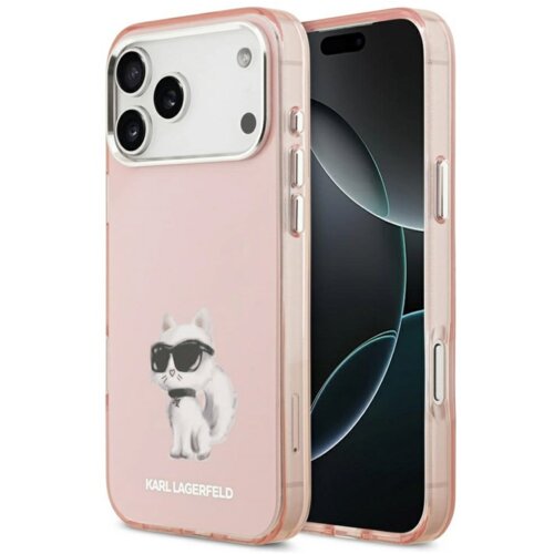 Karl Lagerfeld maska iml aquarelle choupette &amp;amp; logo magsafe za iphone 17 pro max pink Slike