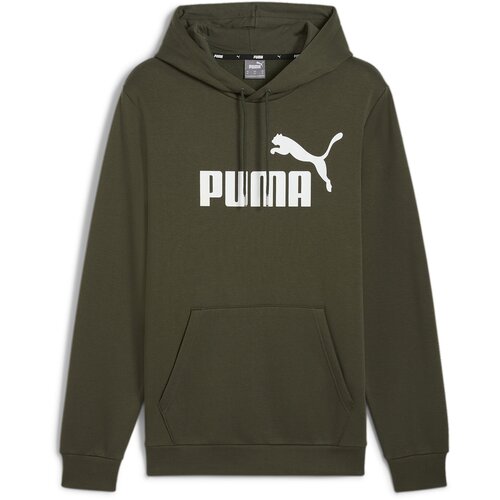 Puma muški duks ess big logo hoodie fl, 586687-08, maslinasti Cene