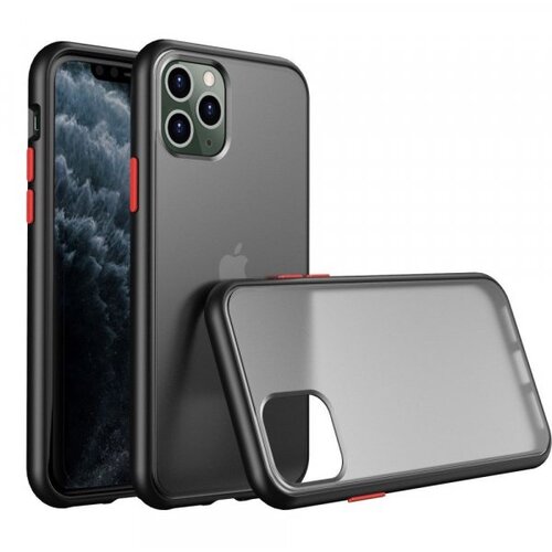 ovitek s trdim zadnjim delom za iPhone 12 Pro Max - črn Slike