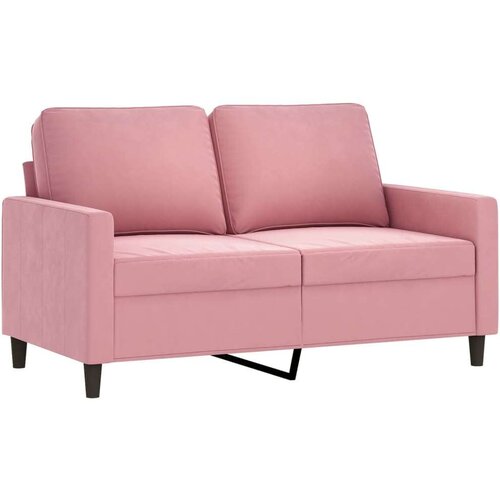  2-dijelni set sofa s jastucima ružičasti bar&amp;scaron;unasti Slike