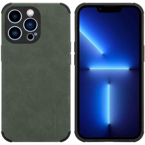 Cadorabo Case, združljiv z Apple v Emerald Green - Za&amp;scaron;čitni pokrov iz silikona TPU z plemenito umetno seminsko zadnjo stranjo, (20602926) Slike