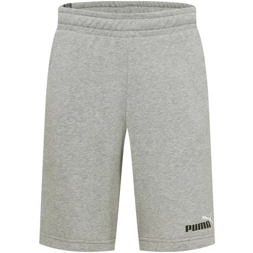 Puma Športne hlače siva / črna / bela