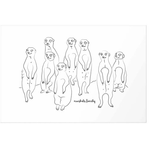  Plakat - Meerkat Family 42x29.7 Bez okvira s margom Cijene