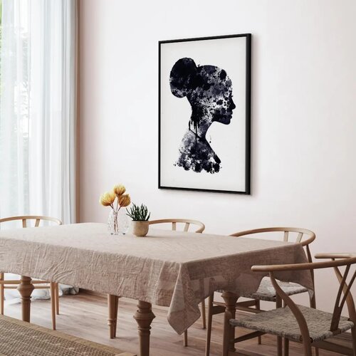  Slika - Abstract Profile (1 Part) Vertical 40x60 U crnom drvenom okviru Slike