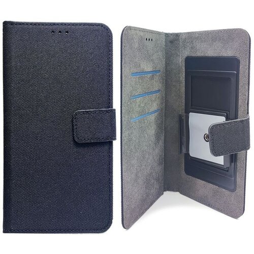 Max Mobile Univerzalna preklopna torbica za mobitel do 6,7&amp;quot;, Textil Slide, crna Slike