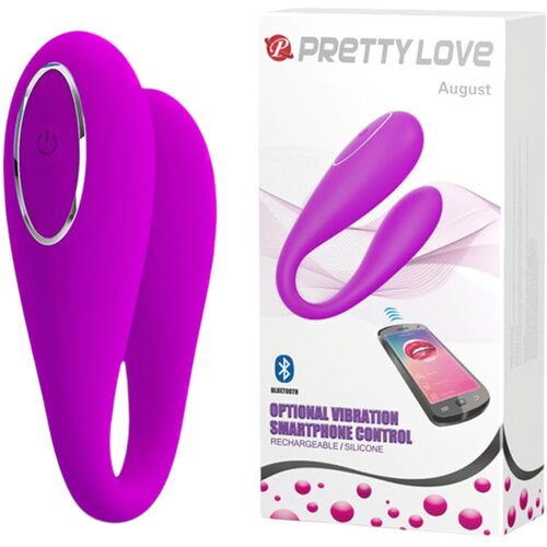 Pretty Love August - punjivi, pametni vibrator za G-točku i klitoris (ružičasti) Cijene
