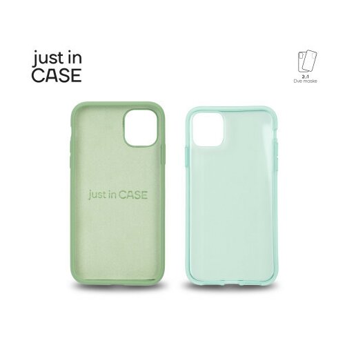 Just in case 2u1 extra case mix paket zeleni za iPhone 11 ( MIX102GN ) Slike