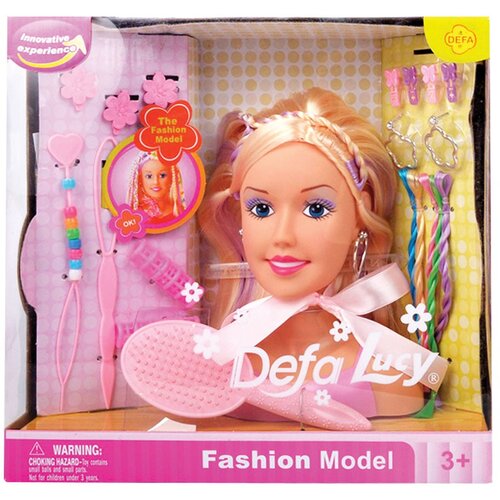 Defa Lucy glava za pravljenje frizura roze Cene