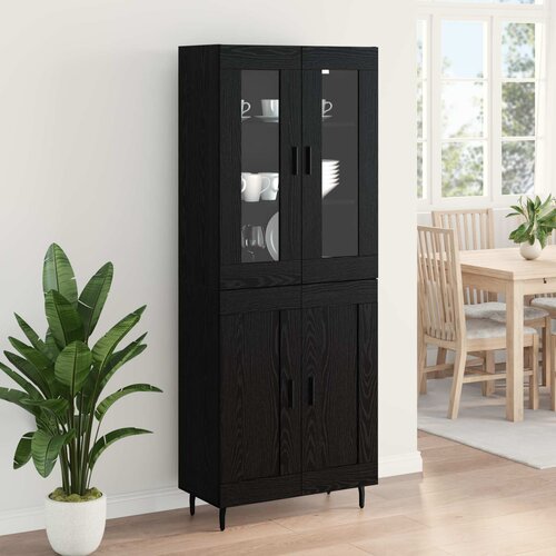  Highboard 2 kom. Crni hrast 69,5 x 34 x 180 cm Slike