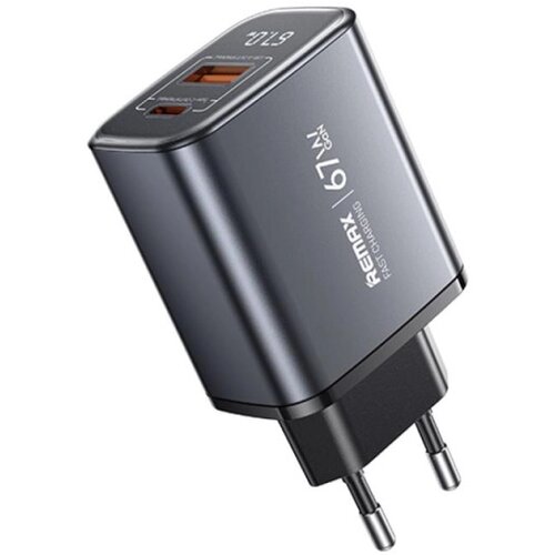 Remax Strujni Fast punjac GAN 1xUSB 3.0+1xTIP C 67W, crni Cene