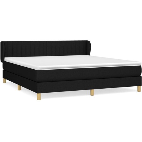 Maison Chic Box spring postelja - Vzmetna postelja z vzmetnico črna 180x200 cm blago SL14446, (21884446) Cene