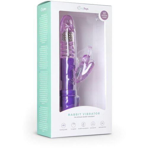 EasyToys - Vibe Collection Rabbit vibrator Easytoys Butterfly, vijoličen Slike