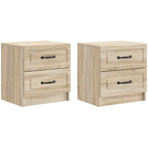  Noćni ormar s ladicama 2 pcs Hrast sonoma 43 x 34,5 x 44,5 cm Cene