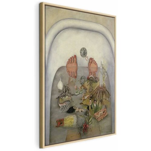  Slika - Frida Kahlo – What the Water Gave Me 60x90 U prirodnom drvenom okviru Cene