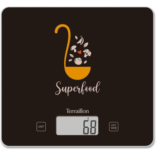 Terraillon kuhinjska vaga T1040 SUPER FOOD BLACK Slike