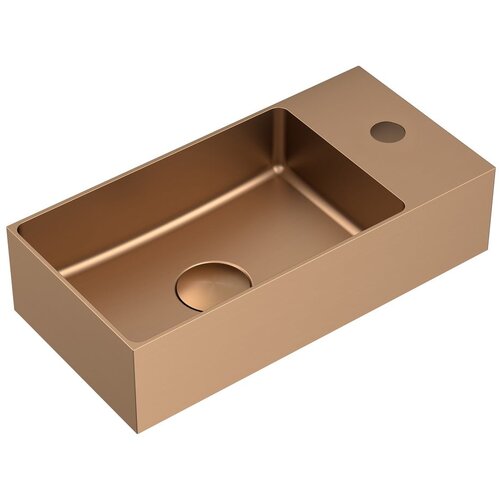 Sapho Umivaonik za WC od nehrđajućeg čelika u bakrenoj boji 36,5x18 cm Aurum – Cijene