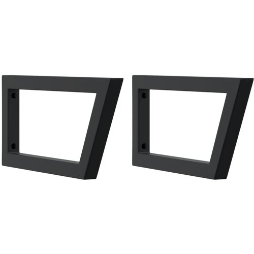  Zidna polica za umivaonik od čelika i masivne hrastovine Smeđa 50 x 50 x 4 cm Slike