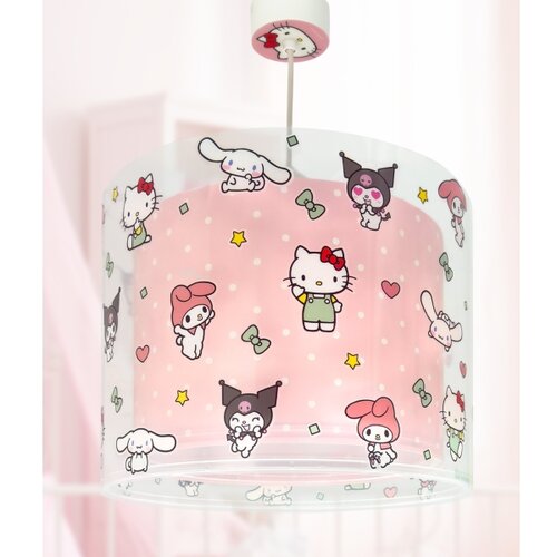 Dalber 41252 - Dečiji luster HELLO KITTY&amp;amp;FRIENDS 1xE27/15W/230V ružičasti Slike