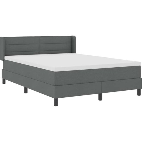  s opruga kutije Tamno siva 200 x 140 cm tkanina Slike