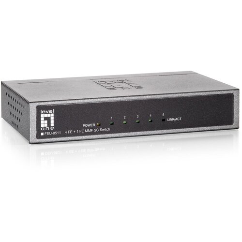  LevelOne 5-Port Fast Ethernet Switch, 1 x SC Multi-Mode Fiber Cijene