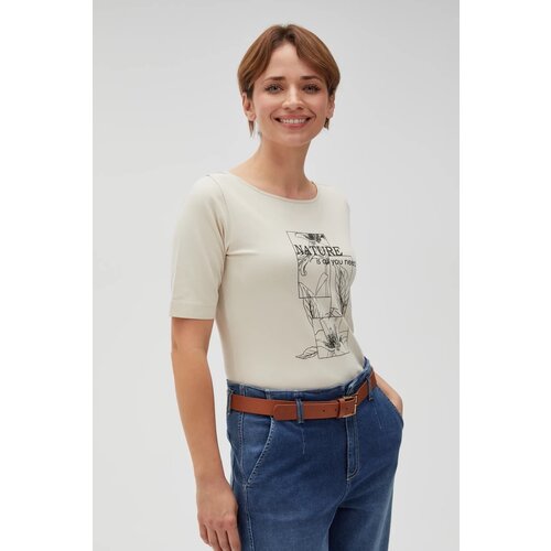 Marisse Women's T-Shirt L-Ts-4610 L.Beige Cene