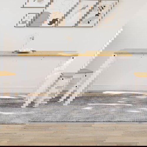 The Living Store Jedilna miza Corona bela 160x80x75 cm trdna borovina - Jedilna Miza, (21448107) Slike