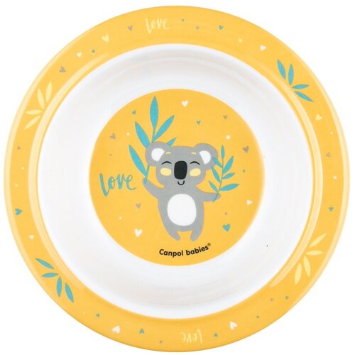 Canpol BABIES MELAMIN CINIJA SA PRIJANJAJUCIM DNOM 4/519 - (270ml) EXOTIC ANIMALS YELLOW Cene