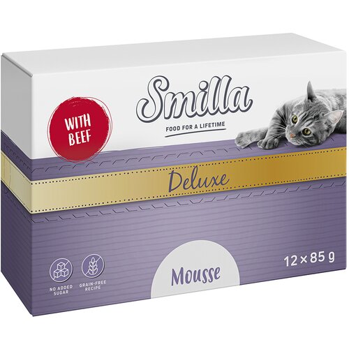 Smilla Deluxe Mousse 12 x 85 g - Govedina s timijanom Cijene