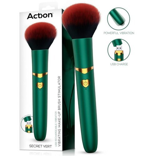 Action Secret Vert Vibrating Make-Up Brush Green Slike