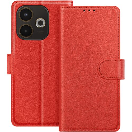AVIZAR Denarnica za Oppo A5 Pro serije Chesterfield s funkcijo stojala, Rdeča, (5000189894) Cene