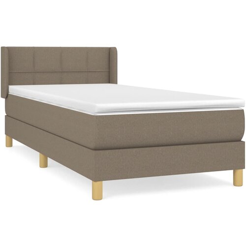 Maison Chic Box spring postelja - Vzmetna postelja z vzmetnico taupe 80x200 cm blago SL7635, (21886962) Slike