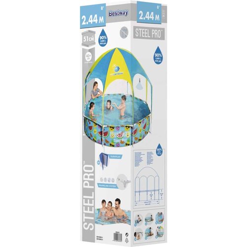 Bestway nadzemni bazen za djecu steel pro uv careful 244 x 51 cm Cene