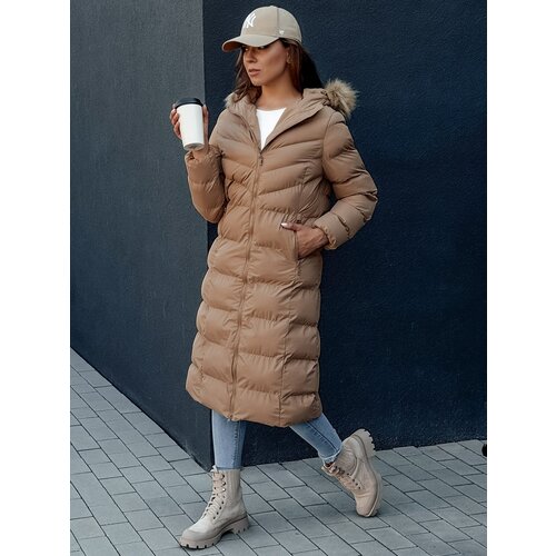 DStreet Women&amp;#039;s winter coat LUXWARM dark beige Slike