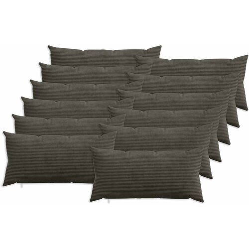  Presvlaka za jastuk 12 pcs HEERLEN Antracit 40 x 80 cm Kord Cene