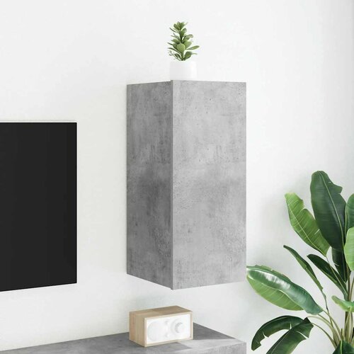 TV ormarić s LED svjetlima siva boja betona 30,5 x 35 x 70 cm Cijene