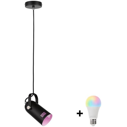 PAULMANN 79766 - LED RGBW 1xE27/15W viseća lampa na sajli LAVEA 230V crna Cene