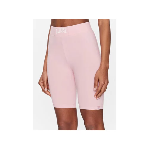 Ellesse Kratke hlače za žene, boja: ružičasta, glatki materijal, srednje visoki struk