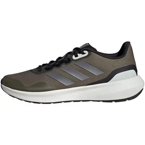 Adidas Tekaški čevelj 'Runfalcon 3' srebrno-siva / oliva / črna