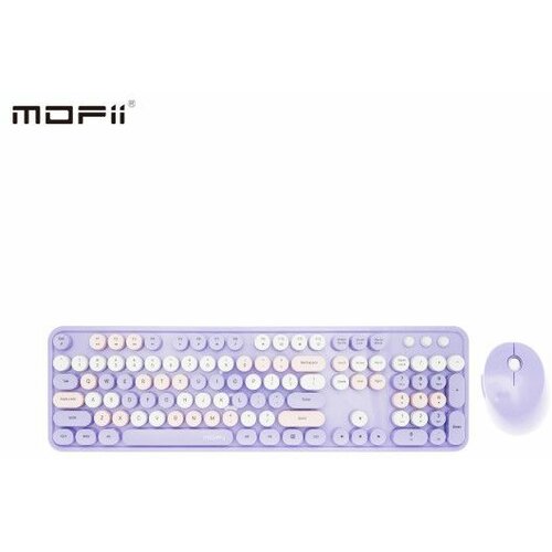 MOFII wl sweet retro set tastatura i miš u ljubičastoj boji Slike