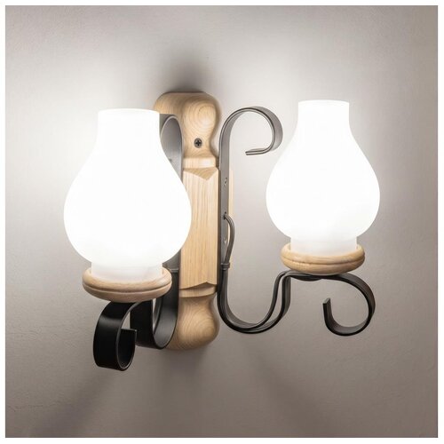 Brilagi zidna lampa rustic 2xE14/40W/230V hrast Cene