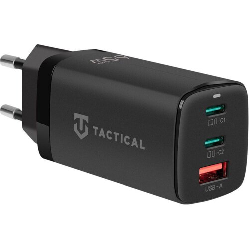 TACTICAL adapter hišni polnilec FlashBang Gun QC 65W vhod 1x USB A in 2x Type C - Original (EU Blister) črn Cene