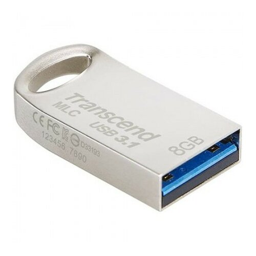 Transcend 8GB JetFlash 720S MLC USB 3.1 Flash Drive metallic Silver TS8GJF720S usb memorija Slike