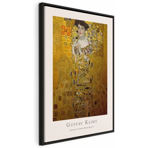 Slika - Gustav Klimt - Portrait of Adele Bloch (1 Part) Vertical 40x60 U crnom drvenom okviru Cene