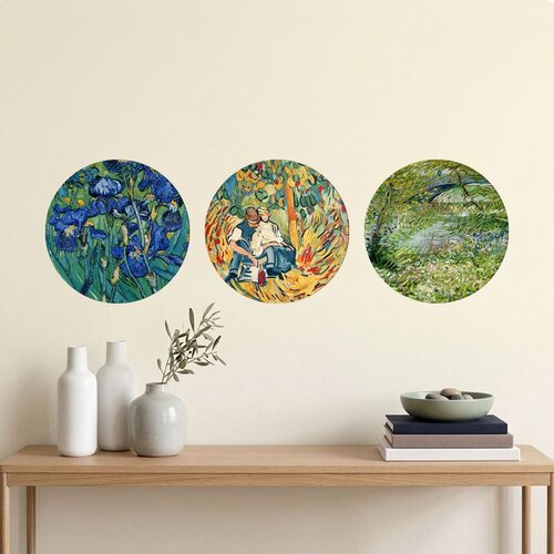 WALLXPERT 3YMDF11919 Multicolor Decorative MDF Painting (3 Pieces) Cene